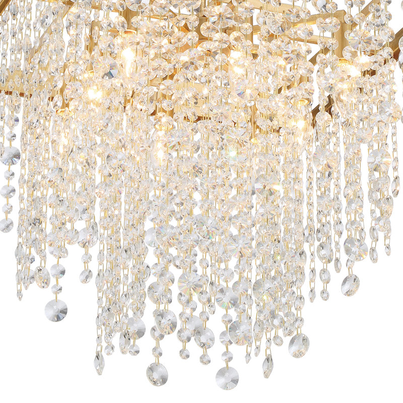 Howden 8 - Light Unique Tiered Chandelier with Crystal Accents