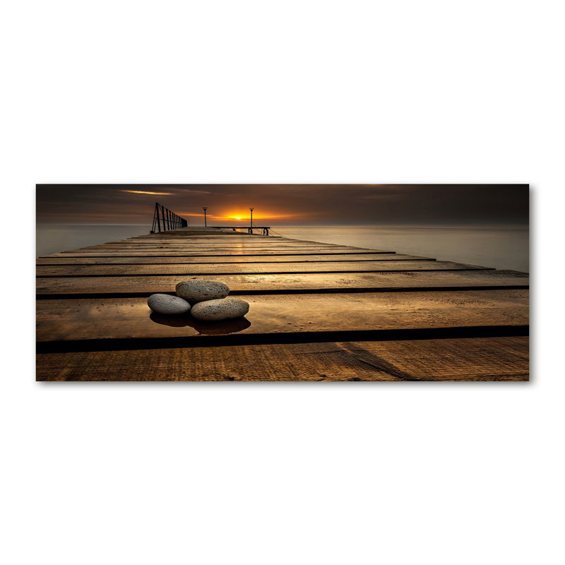 Wooden Pier - Wrapped Canvas Print