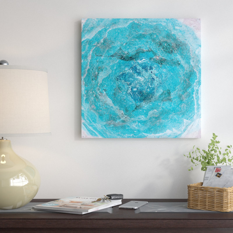 « soie ii », reproduction d’art sur toile, H 26 po x l 26 po x P 1,5 po, Toile tendue, Pas de tapis