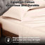 Ensemble de draps en satin de coton égyptien peigné de qualité supérieure à densité de tissage de 400 fils Superior-580194030-580193819