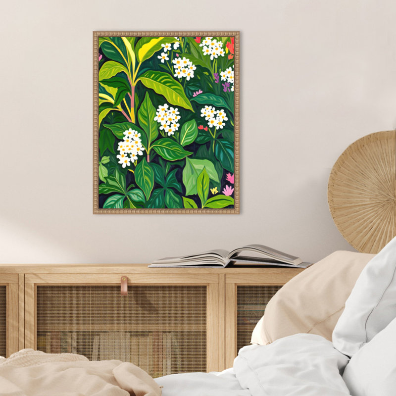 «Beneath the Jungle Canopy» par Kinney, reproduction d'art sur toile encadrée, H 20 po x l 16 po