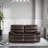 2-Piece Modern Fancy Faux Leather Power Reclining Loveseat With Wide Back