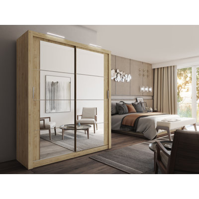 Tengan 2 Door Glass Wardrobe