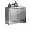 Finition argentée 1Pc Table de chevet Table de chevet cachée Tiroir à bijoux Chrome Bouton carré Chargeur USB Mobilier de chambre à coucher