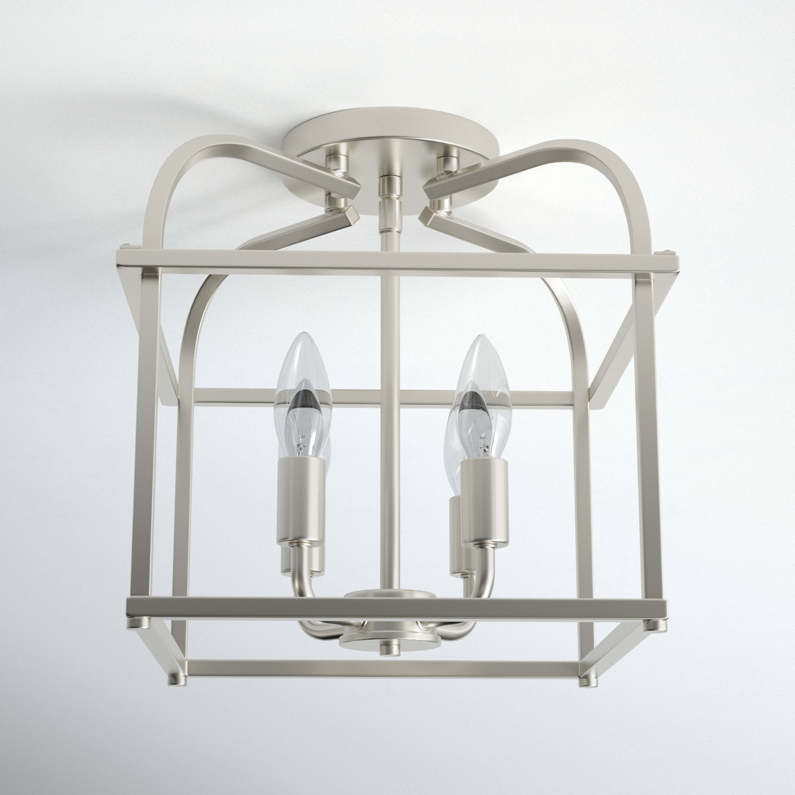 Condor 4-Light Semi Flush Mount, Brushed Nickel