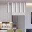 12W Dia 5CM * L30CM 3000k Tube Luminaires suspendus modernes Spot pour îlot à manger Salon Bar Comptoir Boutique Plafonnier Lampe