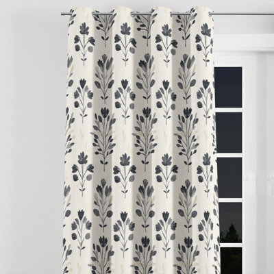 Rideaux floraux pour chambre à coucher - Rideau à œillets Boho Summer Garden Bloom - 1 panneau