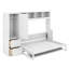Lit escamotable double avec placard et tiroirs-122195634