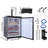 VEVOR 5.7 Cubic Feet Silver Dual Tap Freestanding Kegerator with Adjustable Temperature