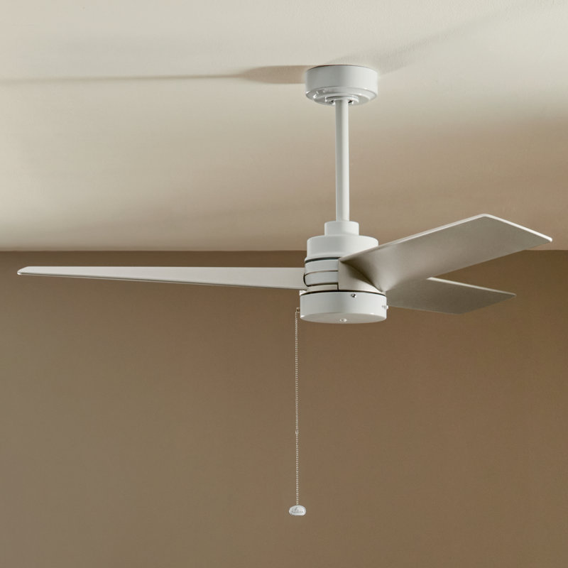52 Inch Spyn Lite Fan in Blades, White, Silver
