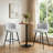 Bouclé Upholstered Counter Stool-711849811