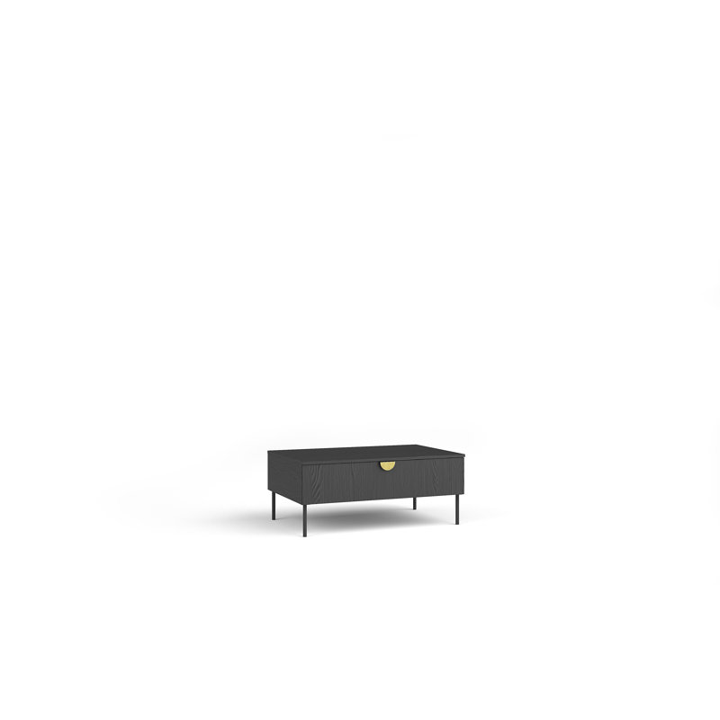 Coffee Table with Storage, Black