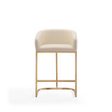 Vinnie Upholstered Counter Stool with Metal Frame