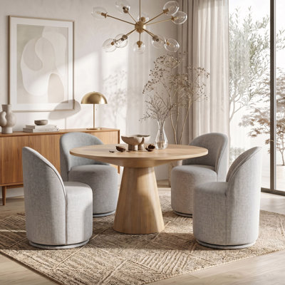 Euna 5-Piece Round Dining Table Set