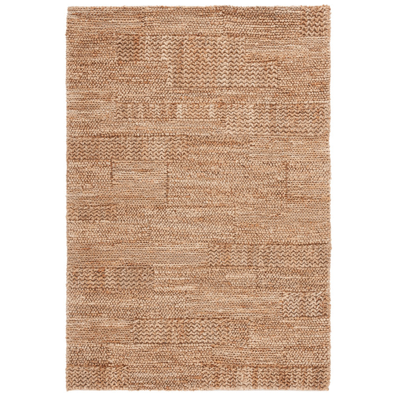Adarryll Hand Woven Indian Hemp Cotton Rug in Natural, Rectangle 3' x 5'