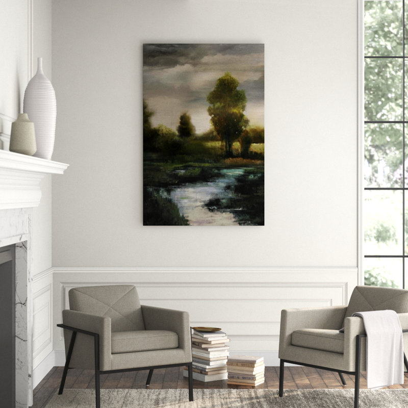 The Neighbors Stream Print by Janice Aron, 60" H x 40" W x 1.5" D, Outdoor