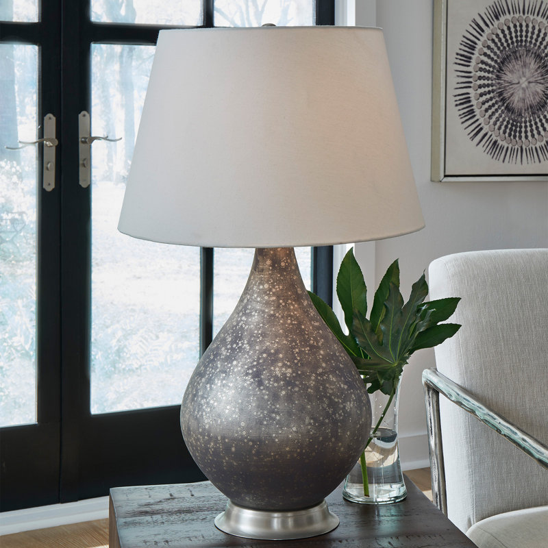 Beaudreult Mercury Glass,Metal Table Lamp
