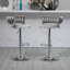 Andraya Swivel Upholstered Adjustable Height Counter Stool with Metal Frame-136914442