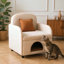 Fauteuil de loisir rembourré en tissu Sherpa
