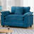 Cloud Sofa Single Seat with Pillow Top Arms, Double Layer Upholstered Cushion & Breathable Chenille Fabric, Ergonomic Accent Chair for Living Room, Bedroom-1076094035