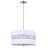 Zak 3 - Light Steel Dimmable Drum Chandelier
