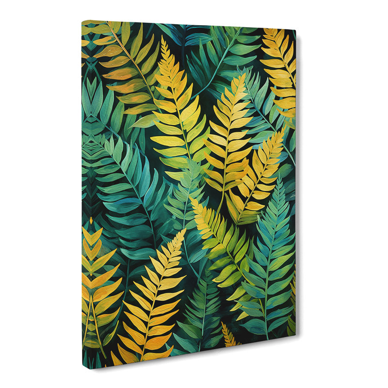 Fern Leaf Expressionism No.3 - Print, 50cm H x 35cm W x 3cm D