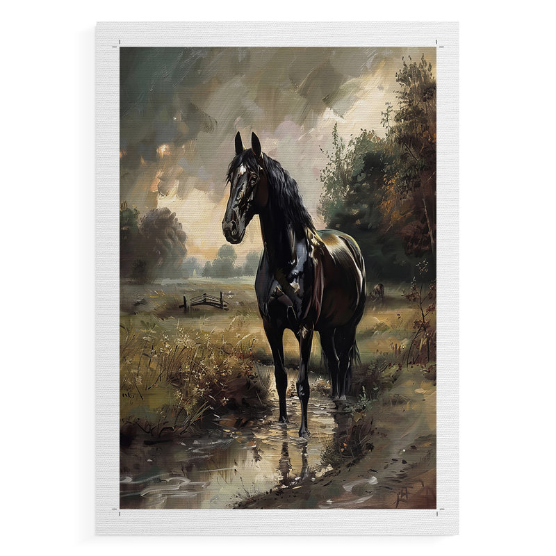 ANIMAUX Series CCDXVII -Impression sur toile seulement - NON-CADRE, H 27 po x l 18 po