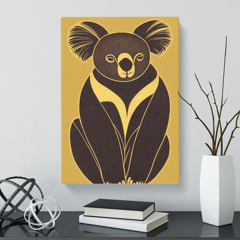 Knollwood Koala Bear Deco - Wrapped Canvas Print, 76cm H x 50cm W x 3cm D, Wrapped Canvas