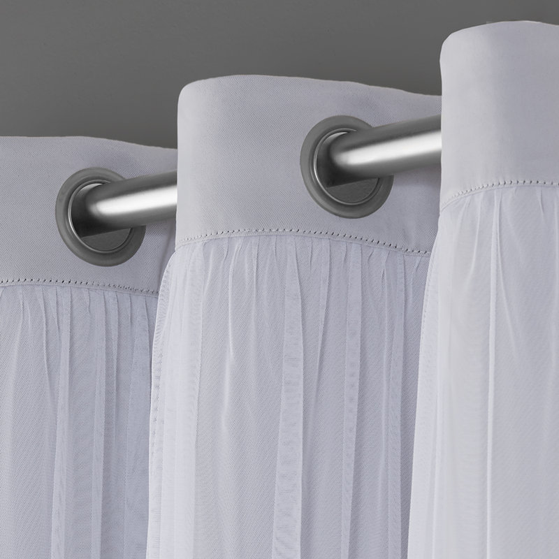 Nunley Room Darkening Curtain Pair, 52" W x 63" L, Cloud Gray