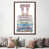 Classic Brown Wood Framed Canvas