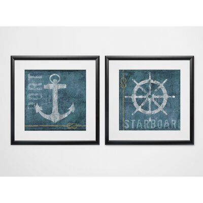 Breakwater Bay Port & Starboard 2 Pieces Print & Reviews | Wayfair