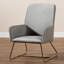 Fauteuil en polyester de 26,38 po de large Kulan-1918221311