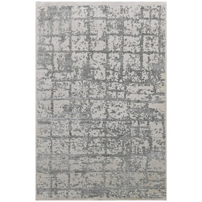 One-of-a-Kind Rectangle 5'11" x 8'10" Area Rug in Silver/Gray