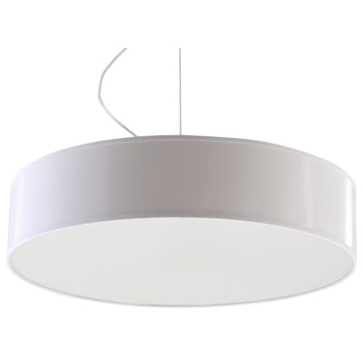 Brescia 3 - Light White Drum Pendant