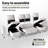 Multifunctional Sectional Sleeper Sofa With Usb/Type-C Charging, 5-Position Recline, Tool-Free Assembly, Chenille Fabric With Washable Covers-U Shape Sofa-394931880-397086786