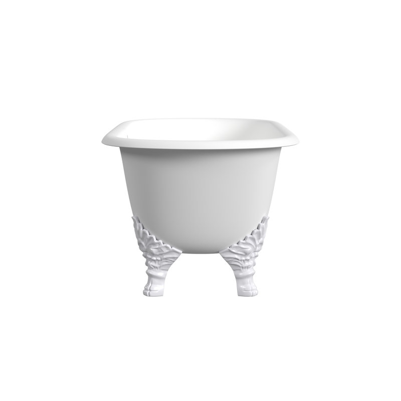 Carlton 70'' L Soaking Bathtub, White, White Interior with White Exterior