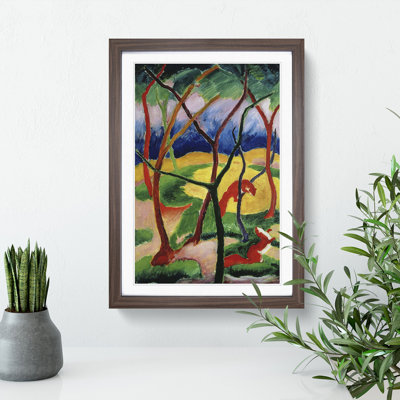 Weasels Playing by Franz Marc - Picture Frame Painting