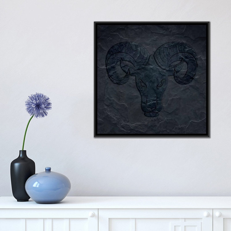 Intensity to Oververse, impression sur toile tendue, H 18 po x l 18 po x P 1,5 po, Toile encadrée noire, Pas de tapis