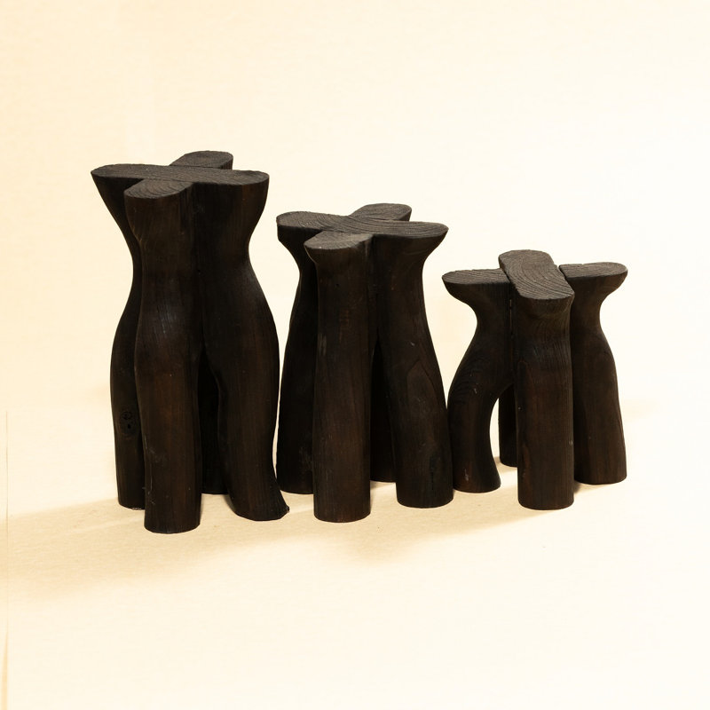 Tabouret décoratif Jorell, Noir