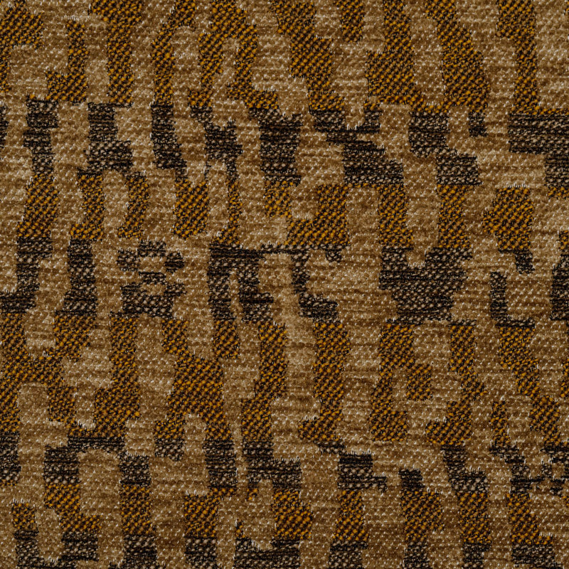 Tissu jacquard muse, Curry