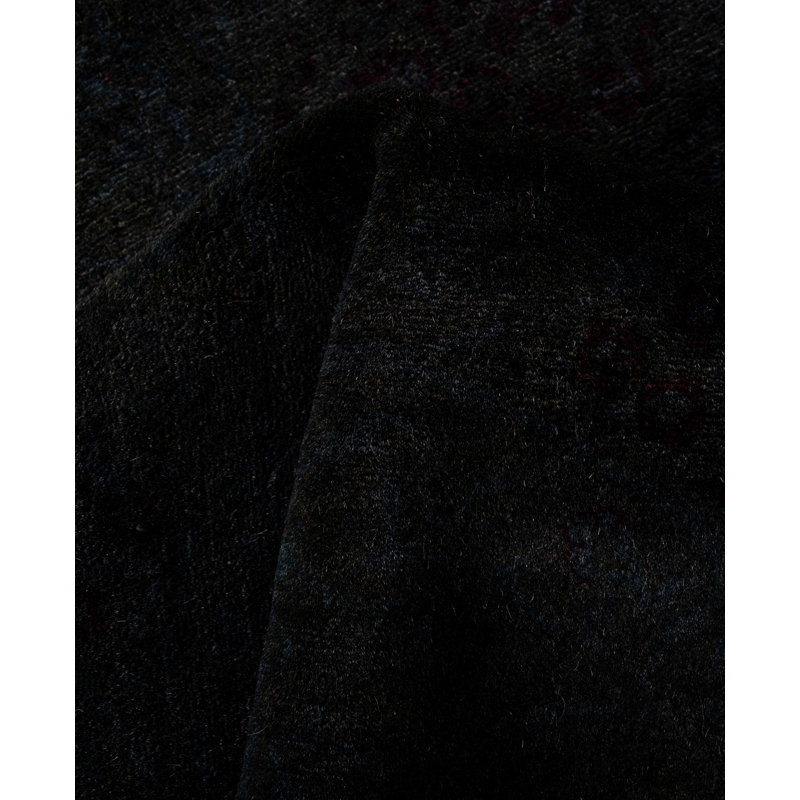 Overdyed One-of-a-Kind 4' 7" X 7' 5" Hand Knotted Area Rug