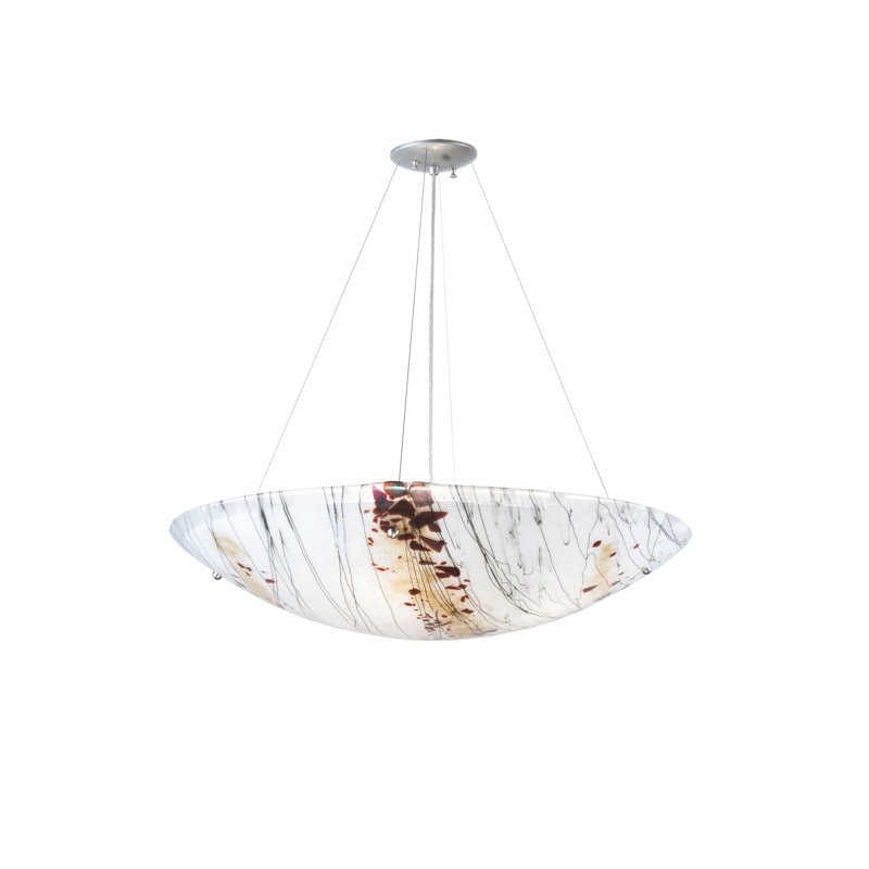 Luminaire suspendu en verre à 4 lumières Ramoscelli