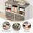 Burgener L-Shape Executive Desk with File Cabinet-2006776565