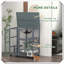 Hamac pour chat en bois avec roulettes