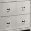 Commode 6 tiroirs l 57 po avec poignées noires-587601082