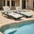 2-Piece Outdoor Wicker Reclining Chaise Lounge Set with Cushions and Curved Armrests-1098941016