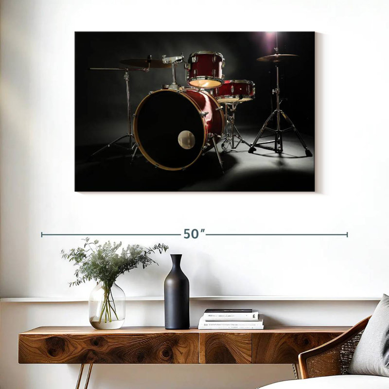 Abarca Red Drum Set, 26" H x 39" W