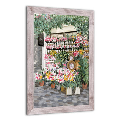 «Paris Flowers», reproduction encadrée