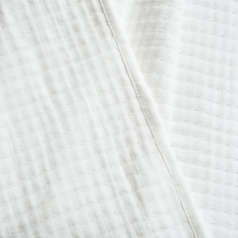 Jeté en coton Windcrest, Blanc