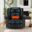Fauteuil inclinable de massage en cuir respirant